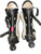 Used Rawlings MACH Catchers Leg Guards Black And White Adult 11721-S000283512 View 1