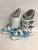 Used Rossignol COMFORT FIT FUN GIRL 4 Girls DH Ski Boot Carolina Blue And White 275 MP - M09.5 - W10.5 11900-S000024057 View 1