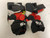 Used STX CLASH Lacrosse Arm Pads/Guards Black And Red MD 11855-S000203876 View 2