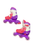 Used LOCAVUN PINK/PURPLE ROLLER BLADES Child Roller Quad Skates Pink Adjustable 11649-S000154454 View 2