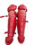 Used All-Star CATCHERS SHIN GUARDS Catchers Leg Guards Red Intermed 11899-S000024535 View 1
