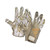 Used, Adidas, ADIZERO, FB Gloves, White, MD View 1