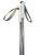 Used USA SILVER WHITE POLES Mens XC Ski Poles White 130 cm / 52 in 11706-S000377777 View 1