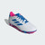 Adidas Goletto IX FG Soccer Cleats, White/Pink/Blue View 4