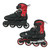 Used Rollerblade ADJUSTABLE 2-5 Junior Rec Fitness Skates Red Adjustable 11631-S000466304 View 1