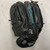 Used Mizuno Supreme GSP 1251F1DBK RH Throw Fastpitch Gloves Black And Carolina Blue 12 1/2" 11855-S000204262 View 3