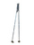 Used TOURING STEEL TIP SKI POLES Mens DH Ski Pole Black 100 cm / 40 in View 1