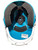 Used Rawlings RCFH 6 1/2 - 7 1/2 Batting Helmet w/Mask Turquoise MD 11812-S000169960 View 3