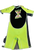 Used Quiksilver Junior Spring Wetsuit Neon Green 3T View 1