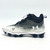 Used Under Armour LOCKED DOWN Adult FB Cleats White And Black Senior 4 11805-S000081614 View 1