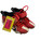 Used Nike TROUT BB/SB Cleats White/Black/Red Junior 02.5 11721-S000284190 View 2