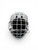 Used Bauer REAKT 75 Helmet Cage Combo White MD 10589-S000434310 View 1