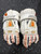 Used Warrior KING 3 Lacrosse Gloves Mens White LG 11162-S000455721 View 1