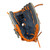 Used Wilson A450 11.5IN GLOVE BB/SB Glove RH Throw Grey 11 1/2" 11747-S000278641 View 1