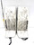 Used Bauer HYPERLITE 2 Goalie Leg Pads Senior White 35" View 1