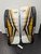 Used Vaughn V9 +2 JUNIOR LEG PADS Goalie Leg Pads Junior White/Black/Yellow 24" 11907-S000027737 View 1