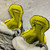 Used Bauer SUPREME M4 Intermediate Hockey Skate Black And Yellow Intermediate 5.5 11855-S000204699 View 2