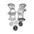 Used Union ROSA WOMENS SNOWBOARD BINDINGS Womens Binding Only White MD 11617-S000346148 View 1