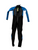 Used O'Neill REACTOR II 3.2 Junior Full Suit Black And Carolina Blue Wetsuit Size 6 11731-S000166214 View 2