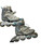 Used Rollerblade SPARK Senior Roller Quad Skates Grey Senior 7 11768-S000236947 View 3