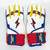 Used BRUCE BOLT YOUTH BIG LEAGUE CHEW BB/SB Batting Gloves White MD 11805-S000082290 View 3