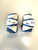 Used Under Armour COMMAND PRO Lacrosse Arm Pads/Guards White And Royal Blue SM 11860-S000310236 View 1