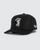 Waggle Golf Moon Shot Snapback Hat, Black View 2