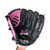 Used Rawlings FP22SB RH Throw Fastpitch Gloves Black And Pink 12" View 2