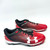 Used Under Armour LEAD OFF LOW BB/SB Cleats Red And Black Senior 12 11805-S000082408 View 3