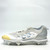 Used Adidas POWER ALLEY 5 BB/SB Cleats White And Silver Senior 14 11805-S000082414 View 1