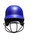Used Adidas CLIMACOOL Batting Helmet w/Mask Royal Blue LG 11812-S000170705 View 2