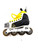 Used Bauer MEGA 50-90 Roller Hockey Skates White Junior 04 11860-C000310544 View 4