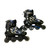 Used Schwinn ABEC-5 ADJUSTABLE Junior Rec Fitness Skates Black Junior 05 11484-S000306037 View 1