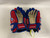 Used Bauer BUCS Intermediate Gloves Royal Blue And Red 11" 11895-S000030254 View 1