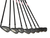 Used Taylormade Burner SUPERSTEEL Mens Golf Iron Set RH 4I-SW w/ M-70 Shafts +1/4" 11731-S000167108 View 1
