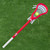 Hackees Red Tide Lacrosse Stick, Red View 2