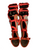 Used Mizuno SAMURAI Catchers Leg Guards Red Adult 11709-S000080064 View 2