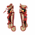 Used Under Armour SHIN GUARDS Catchers Leg Guards Red Intermed 11458-S000127546 View 2