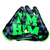 NEW BATTLE I'm HIM Doom Speed Receiver Football Gloves Youth Medium (Neon Green) 11805-BAT10GLYHM004M View 2
