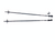 Used LEVEL NINE SPORTS 48 INCH DOWNHILL Womens DH Ski Pole Black 120 cm / 48 in View 1