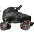 Used Riedell R3 Senior Roller Quad Skates Black Senior 7 11484-S000306539 View 3