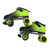 Used Riedell DART Senior Roller Quad Skates Green Senior 8 11947-S000169254 View 2