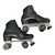 Used Riedell BLACK SKATE Senior Roller Quad Skates Black Senior 10.5 11947-S000169255 View 1