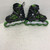 Used RollerDerby ADJ 2-5 Junior Rec Fitness Skates Green Adjustable 11762-S000080995 View 2