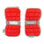 Used Brine CLUTCH Lacrosse Arm Pads/Guards Red LG 11450-S000523543 View 1