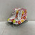 Used 380 GIRLS FLOWER DOUBLE RUNNER Girls Figure Skate White Youth 10.0 11762-S000081154 View 1