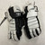 Used Warrior HYPNO III Lacrosse Gloves Junior Black And White MD 11855-S000206082 View 1