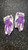 Used Dsg BB/SB Batting Gloves Purple And White XS 11831-S000034186 View 1