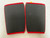 Used EVOLUTION ATHLETICS KNEE SLEEVES Black And Red 3X 11855-S000206181 View 2