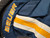 Used Bauer Custom New England Wolverines Intermediate Goalie Pants Navy Blue Size Medium 11742-S000536109 View 7